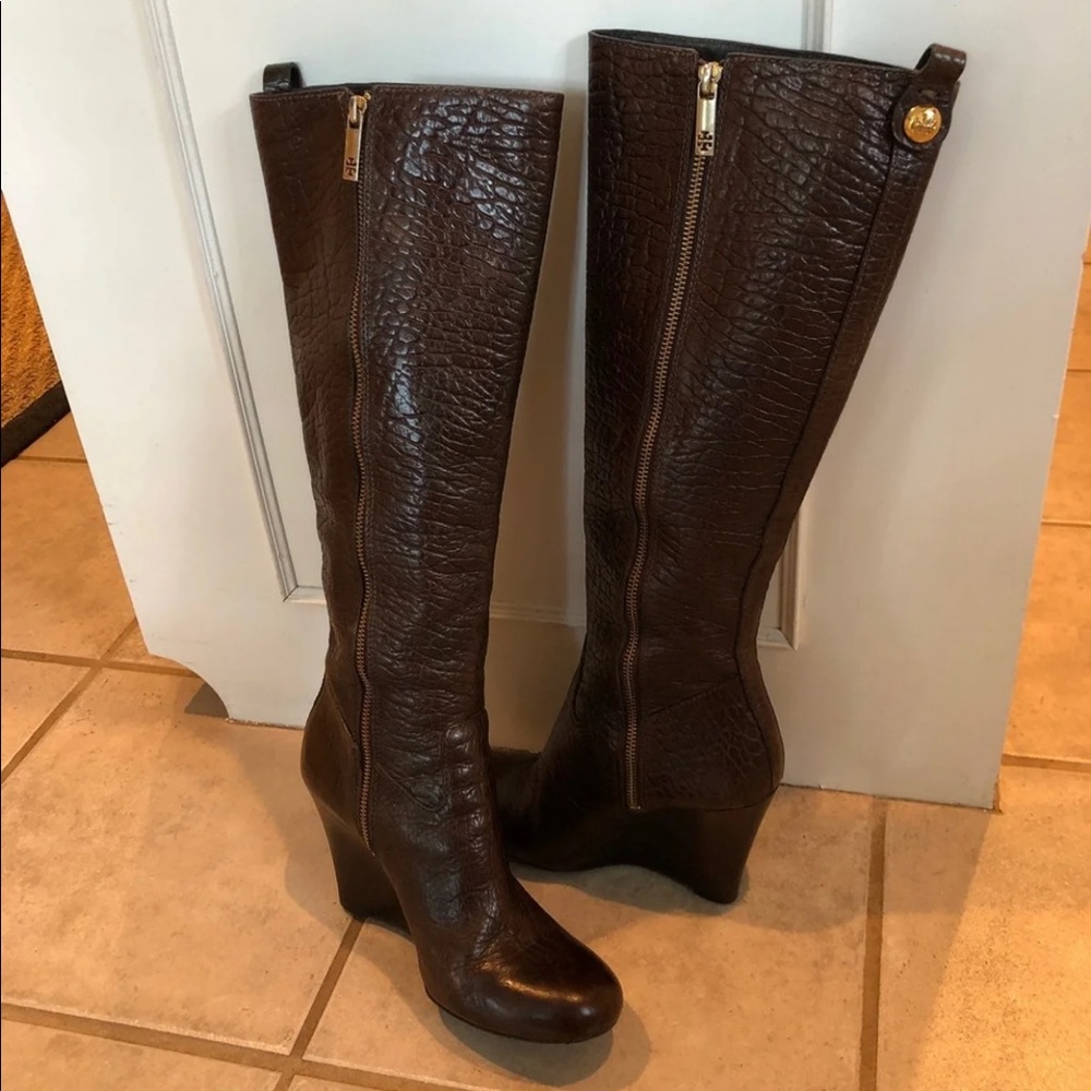 Tory Burch Brown Heeled Boots